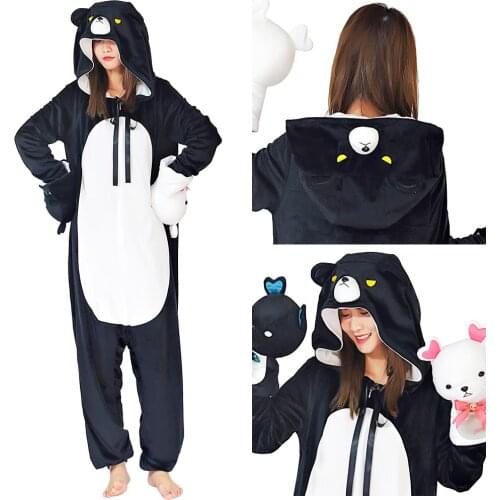Kuma Kuma Kuma Bear Yuna Cosplay Costume Pajamas Onesies One-piece Double-sided Sleepwear Pajamas Halloween Carnival Suit