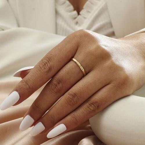 MANGOSKY Fashion Simple Wedding Engagement Rings For Women