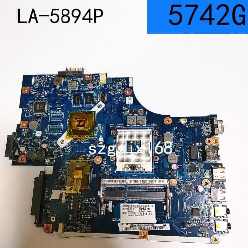 PEW71 LA-5894P Para ACER 5742G Laptop Motherboard GT520M/1 GB GPU MBRJ002001 HM55 DDR3 Completo Testado