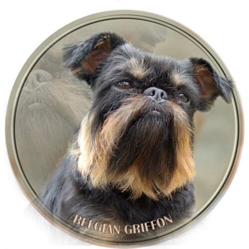 S40380# Various Sizes PVC Decal Griffon Belge Dog Animal Car Sticker For Bumper Rear Window Laptop Refrigerator Toilet