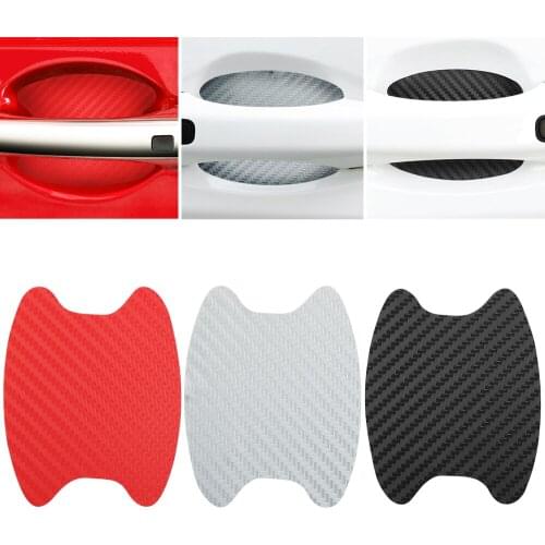 Carbon Fiber Car Door Handle Sticker Exterior Styling Accessories for Infiniti FX35 Q50 Q30 ESQ QX50 QX60 QX70 EX JX3