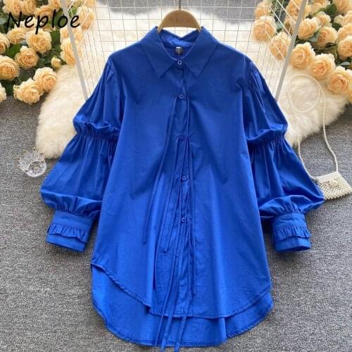 Neploe Blue Blouses