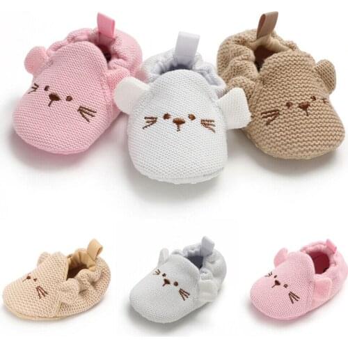 New Arrivels Newborn Baby Boy Girl Animal Shoes Anti-slip Soft Crib Shoes Leather Sneakers Prewalker