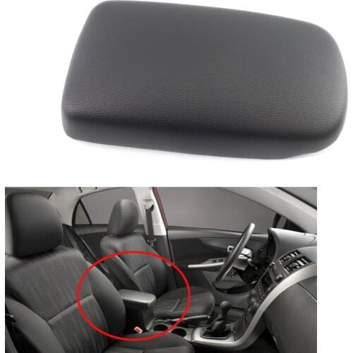 Fits 2009-13 Toyota Corolla Armrest Cover Latch Lid Center Console Replace Black
