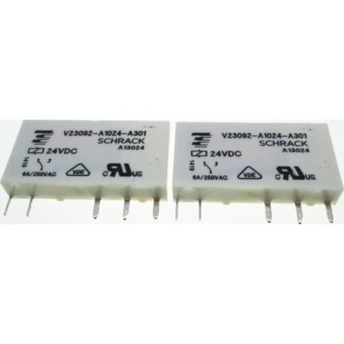 HOT NEW 24V relay V23092-A1024-A301 V23092-A1024-A301-24VDC V23092A1024A301 24V 24VDC DC24V 6A 250VAC 5PIN