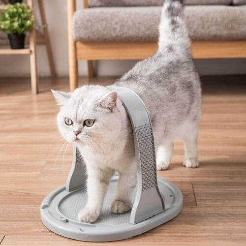 Cats Brush Arched Massage Brush Scratching Relieve Itching Self Groomer Comb Scratcher Brush the Face with a Tickling Cat