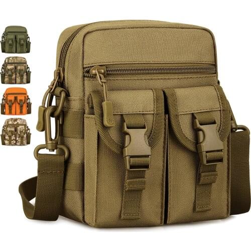 Outdoor Sports Mens Tactical Single Shoulder Handy Bag Messenger Bag Waterproof Military Camouflage Crossbody Bag XA52Y