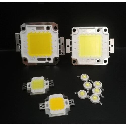 High Power LED Chip 1W 3W 5W 10W 20W 30W 50W 100W Warm Cold White SMD Light Bead 1 3 5 10 20 50 100 W Watt