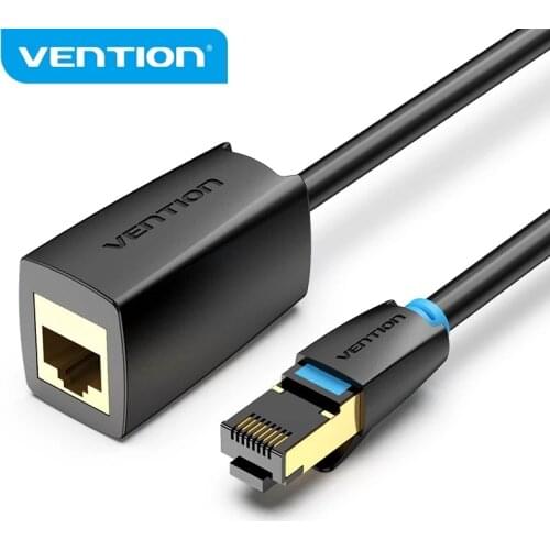 Vention Ethernet Extension Cable RJ45 40Gbps Cat 8 Male to Female RJ 45 Ethernet Network Cord Adapter for PC Cat8 Extender Cable