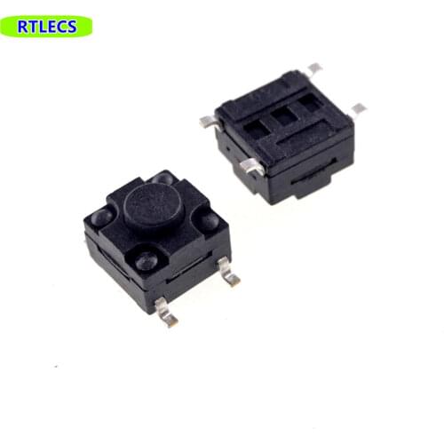 100 pcs IP67 Waterproof Tact Switch 6.2x6.2 mm Height 5.0 mm SMT Surface Mount PCB SPST-NO Push button Tact Switch 6x6x5mm