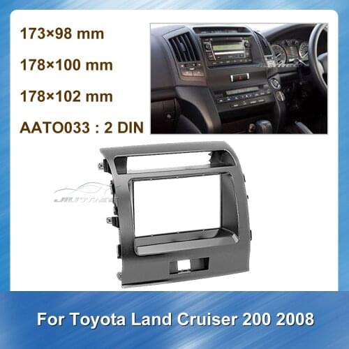 Car Fascia Radio Auto Multimedia fascia For Toyota Land Cruiser 200 2008 Car Stereo Fascia Trim Installation Frame Kit