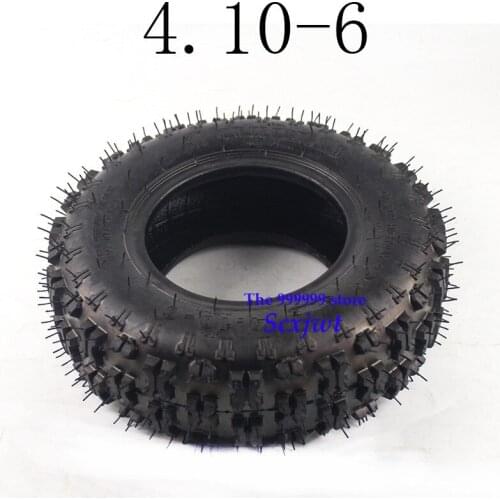Free Shipping New 4.10-6 Tire and Inner Tube Fit All Models ATV Go Kart MIni Quad 47cc 49cc Snowplow Tires Snowmobile Tires