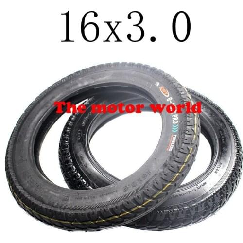 Free Shipping Good Quality and Reputation 16x3.0 Inner and Outer Tyre or 16*3.0 Vacuum Tire Fit for Electric Bicycle Tire