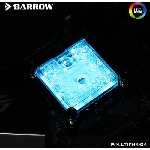 Barrow CPU water cooling block for INTEL socket LGA 2011, 5V 3PIN of 2066 support synchronous motherboard X99,X299 LTIFHX-04