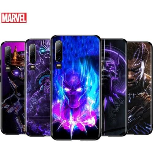 Marvel Cool Man Panthers For Huawei P40 P30 P20 P10 P9 P8 Lite E mini Pro Plus 5G 2017 2019 Silicone Black Phone Case
