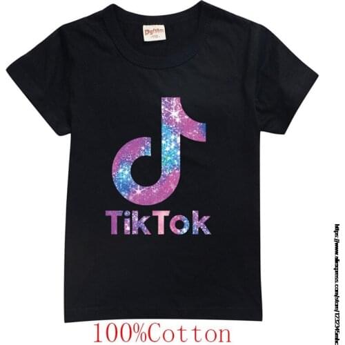 Children Cartoon Tik Tok Print Funny T-Shirts Kids Summer Tops Girls Boys Short Tees Casual Baby Clothes Big Brothers/Sisters