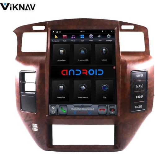 Double din Android car Radio multimedia player for NISSAN PATROL Y61 2004-2019 car stereo autoradio auto audio vertical Tesla