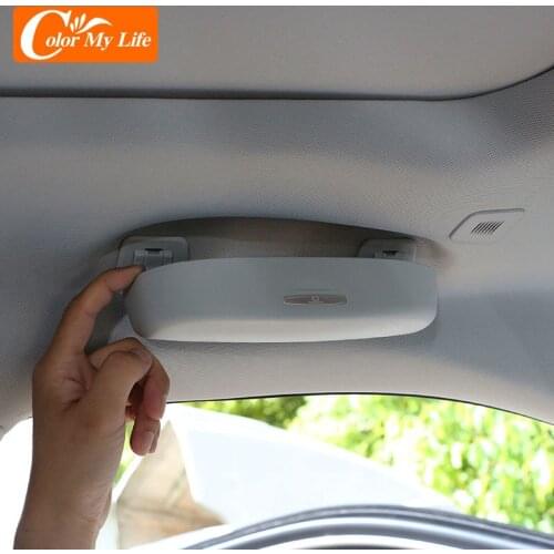 Color My Life ABS Car Sunglasses Case Holder Glasses Box Storage Boxes for Jeep Renegade 2015 2016 2017 2018 2019 2020 Parts