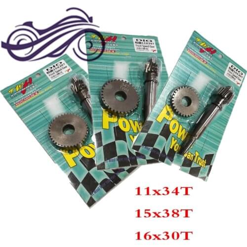 Racing Transmission Gear Set Front speed gear 15x38T 16x30T for honda DIO ZX 50 AF18 AF28 AF34 AF35 Scooter