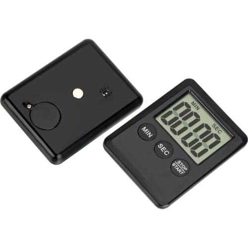 Kitchen Cooking Timer Square Alarm Clock Large LCD Digital Screen with Magnet