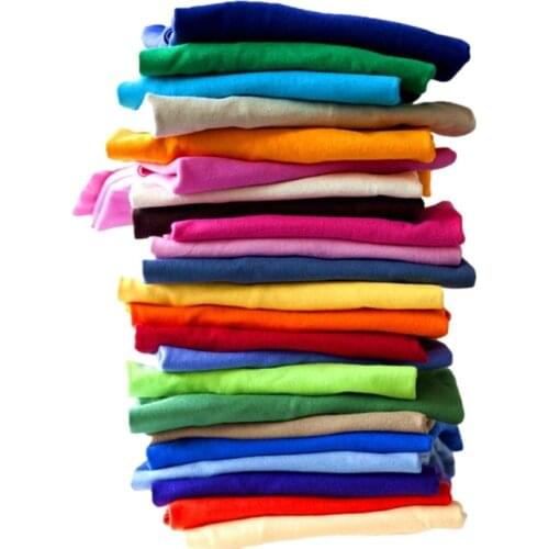 Short Sleeve Mens T Shirts 100% Cotton Multicolor Basic O-Neck Tees Summer New Casual Pure Color Tops Male/women Couple Outfit