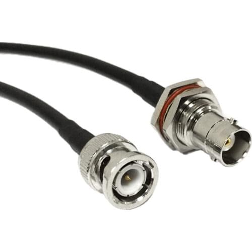 BNC type female bulkhead to BNC male plug Pigtail cable RG58 50CM/100CM wholesale