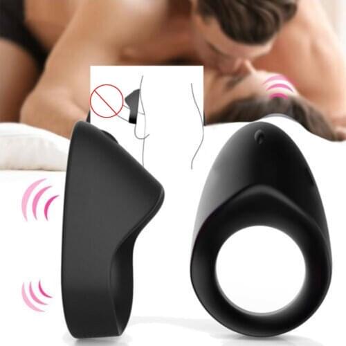 APHRODISIA Silicone Vibrating Penis Cock Ring Enhancer Sex-toys for Men Couple Rechargeable