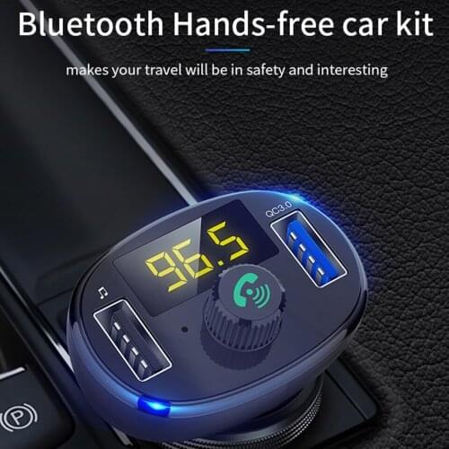 Car Cigarette Lighter Socket USB Charger Transmitter 12-24V TF Bluetooth Player BT23