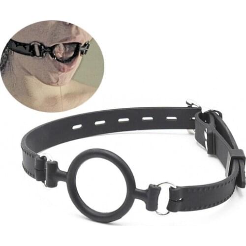 Couples Oral Sex Game Open Mouth Ring Gag BDSM Bondage Restraints Silicone O-ring Mouth Gag Ball Fetish Sex Slave Toys for Women