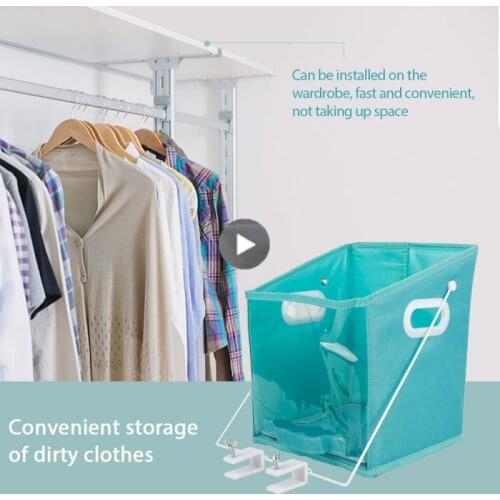 Foldable Laundry Storage Baskets Closet Caddy Foldable Storage Box Bins Fabric Organizer Home Bedroom Closet Basket Container