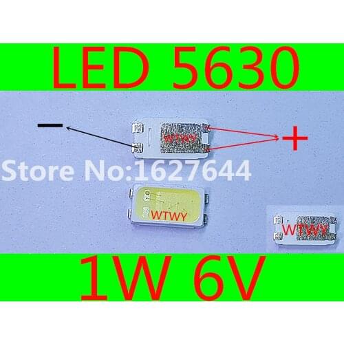 LED 5630 LED TV Backlight Cool white High Power 1W 6V 5630 LED Backlight For LG LED LCD TV Backlight Application