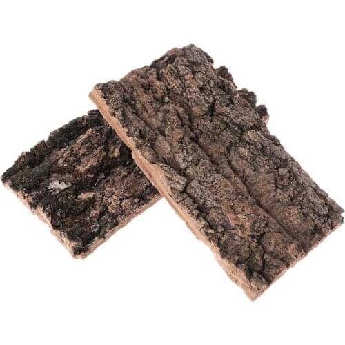 1Pc Natural Rodent Reptile Habitat Decoration Lizard Spider Hide Climbing Tree Bark Platform