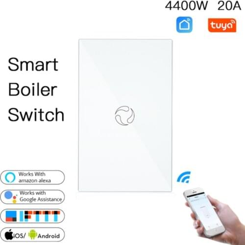 Tuya WiFi Smart Boiler Switch Water Heater Smart Life Tuya APP Remote Control Amazon Alexa Echo Google Home Voice Control