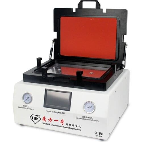 TBK-808 OCA Vacuum Laminating Machine Automatic Bubble Removing Machine with automatic lock gas for LCD Touch Screen Repair