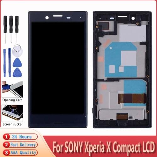 4.6'' AAA Quality Screen For SONY Xperia X Compact LCD Display F5321 LCD With Touch Screen With Frame Digitizer Replacement Part