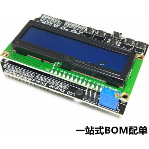 LCD1602 Character LCD Input and Output Expansion Board LCD Keypad Shield