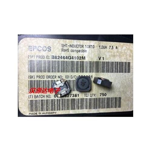 10PCS B82464G4102M 1UH 10A 10.4X10.4X4.8MM EPCOS hypoxic body closed magnetic coil inductance