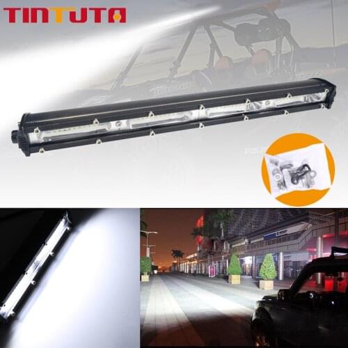 12V/24V 120W Work Light Bar single row LED Light Car Lamp Driving Led Light Bar for SUV ATV 4WD Truck Tractor LED Spot Flood