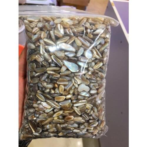 500 grams, yellow colorful shell pieces, fish tank decoration, DIY decoration