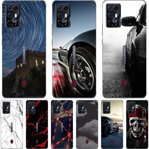 Phone Bags & Case For ZTE Nubia Red Magic 6 6 Pro 6R 2021 Cover Soft Silicone Fashion Marble Inkjet Painted Shell Capa