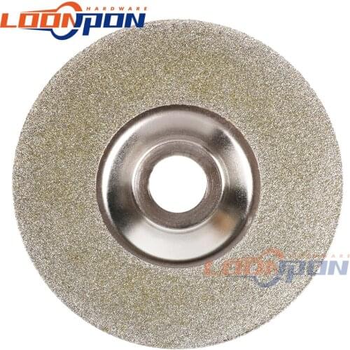 125mm Electroplated Diamond Cutting Disc Grinding Wheel Bowl Shape Discs for Glass Ceramic Jade 46/150 Grit 1Pc