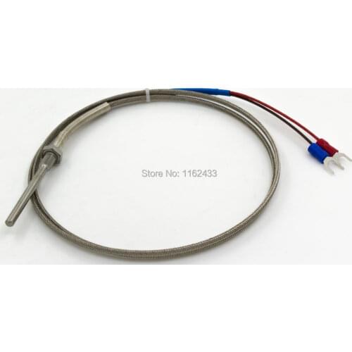 FTARP09 E type 1m cable 50mm probe head thermocouple temperature sensor PT1/8 1/4 3/8 1/2 M8*1.25 M6*1 M12*1 M16*1.5 thread