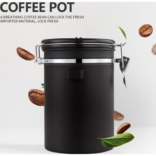 Airtight Sealed Can Coffee Canister Sugar Tea Jar Date Keeper Storage Container