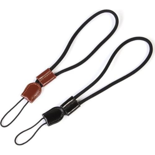 Cotton strip leather part camera wrist hand strap for all brand camera 10pcs/lot