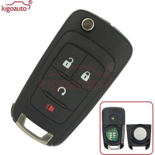 Kigoauto Remote Flip Key 4 Button 315Mhz KR55WK50073 for 2014 Chevrolet Impala