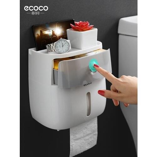 Toilet tissue box commodity shelf Free of punch domestic waterproof The toilet paper extraction toilet paper holder flexo