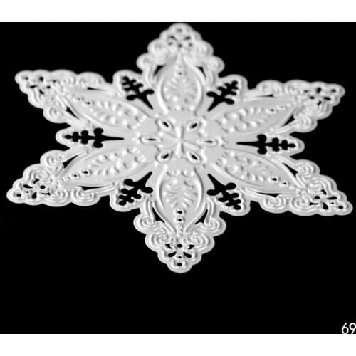 Square Snowflake metal cutting mold DIY scrapbook album decoration supplies clear seal DIY paper card