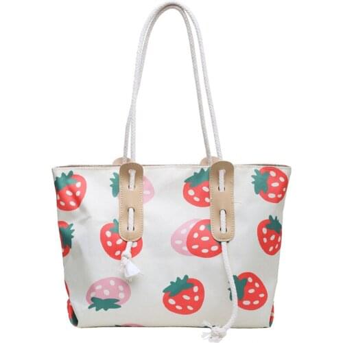 Fashion Folding Women Big Size Handbag Tote Ladies Casual Flower Printing Canvas Graffiti Shoulder Bag Beach Bolsa Feminina