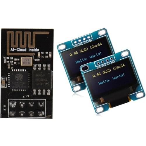 WIFI Transceiver Board Module Send Receive With 2Pcs 0.96 Inch Display Module Driver IIC I2C Serial For Raspberry PI