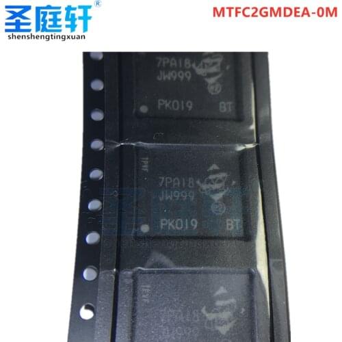 MTFC2GMDEA-0M WT silk screen JW999 FBGA-153 eMMC MLC memory 16G